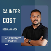 CA Inter Cost | Regular Batch by CA Pranav Popat | For Jan 26 & May 26 Exams